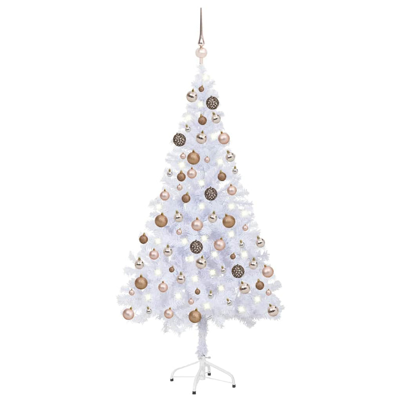 Load image into Gallery viewer, Vidaxl kunstkerstboom met verlichting en kerstballen 230 takken 120 cm
