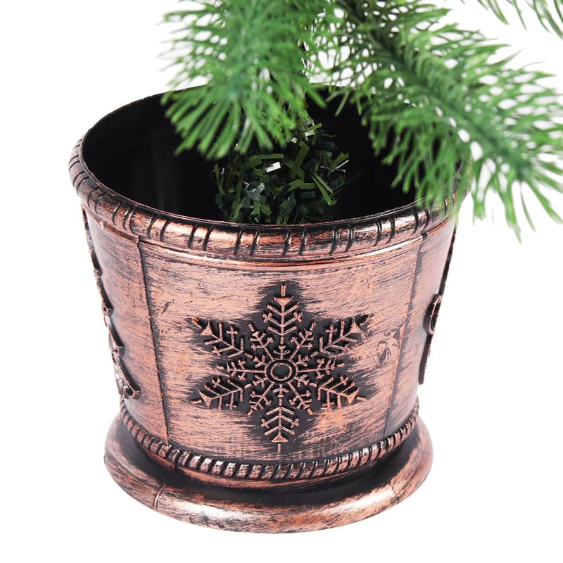 Load image into Gallery viewer, Vidaxl kunstkerstboom met verlichting en kerstballen 65 cm groen
