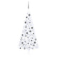 VidaXL Kunstkerstboom met verlichting en kerstballen half 180 cm wit