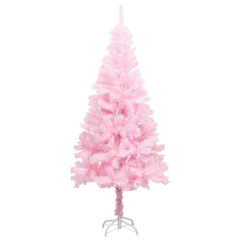 Load image into Gallery viewer, Vidaxl kunstkerstboom met verlichting en kerstballen 150 cm pvc roze
