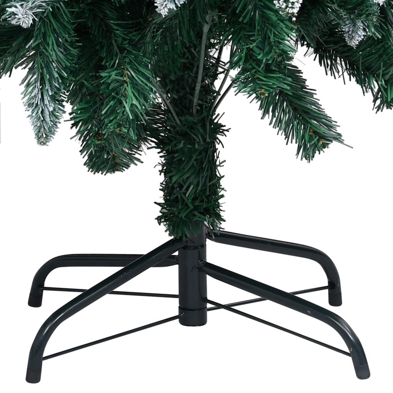 Load image into Gallery viewer, Vidaxl kunstkerstboom met led en kerstballen en dennenappels 210 cm
