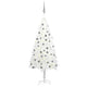 Vidaxl kunstkerstboom met verlichting en kerstballen 120 cm wit