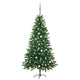 Vidaxl kunstkerstboom met verlichting en kerstballen 150 cm groen