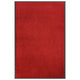 Vidaxl deurmat 80x120 cm rood