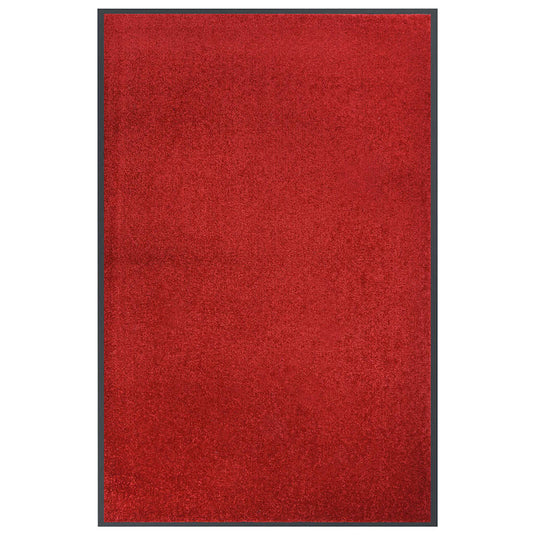 Vidaxl deurmat 80x120 cm rood