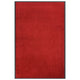 Vidaxl deurmat 80x120 cm rood