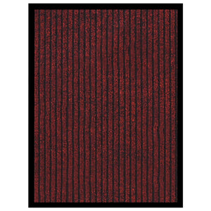 VidaXL Deurmat 40x60 cm gestreept rood
