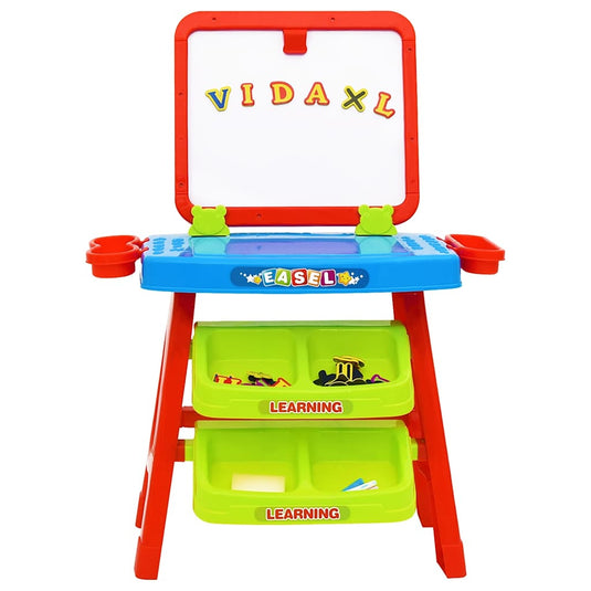Vidaxl leerbord voor kinderen easel and learning 3-in-1