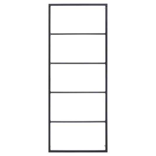 Vidaxl handdoekenrek 45x10x115 cm staal zwart