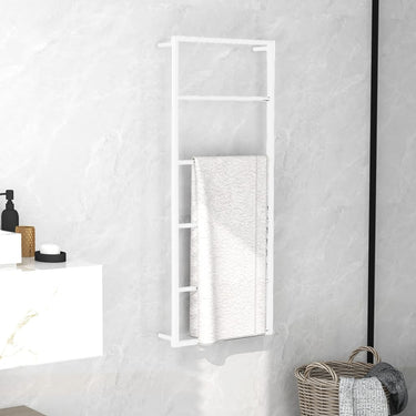 Vidaxl handdoekenrek wit 45x10x115 cm staal