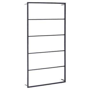 Vidaxl handdoekenrek 60x10x116 cm staal zwart