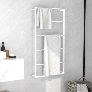 Vidaxl handdoekenrek wit 60x10x116 cm staal