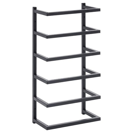 Vidaxl handdoekenrek 24x12x48 cm staal zwart