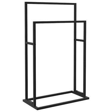 Vidaxl handdoekenrek vrijstaand 48x24x78,5 cm ijzer zwart