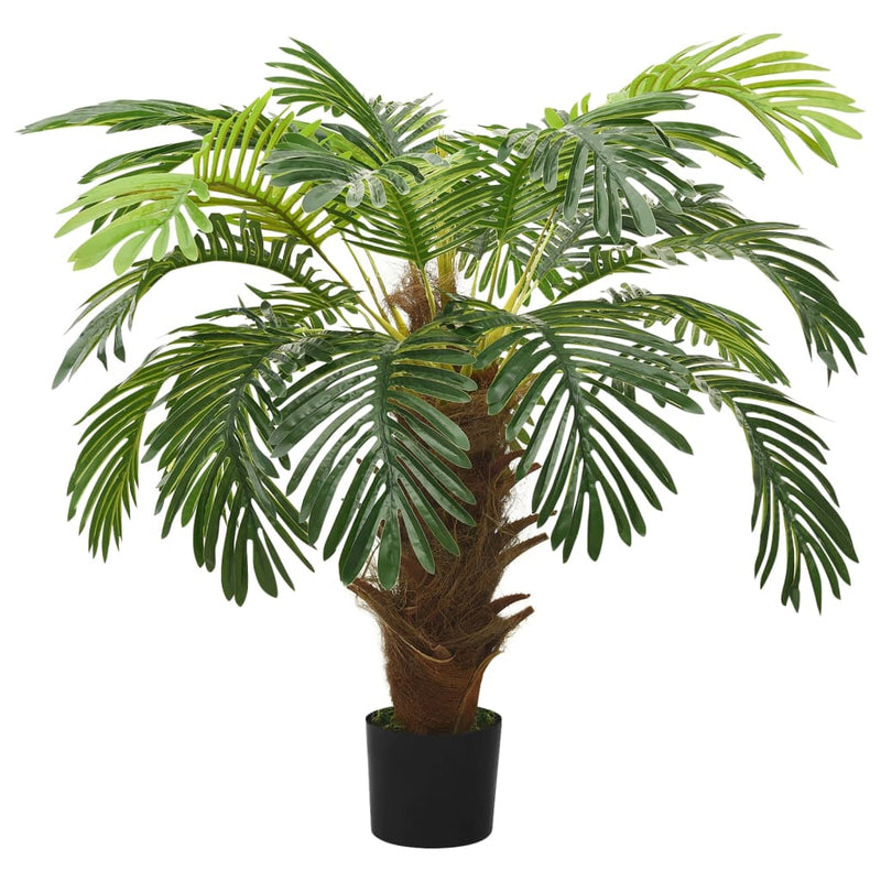 Load image into Gallery viewer, Vidaxl kunstplant met pot cycaspalm 90 cm groen
