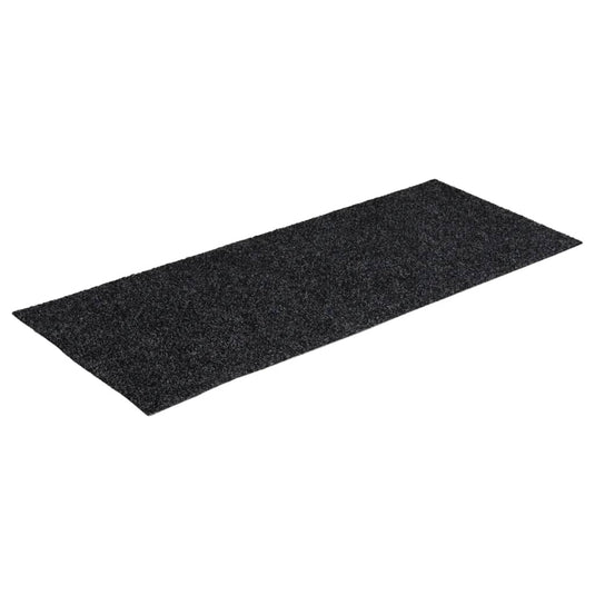 Vidaxl trapmatten zelfklevend 15 stuks 60x25 cm donkergrijs rechthoekig