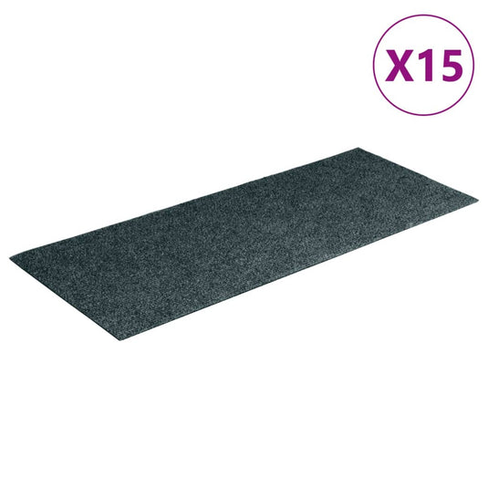 Vidaxl trapmatten zelfklevend 15 stuks 60x25 cm groen rechthoekig