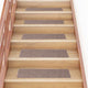Vidaxl trapmatten zelfklevend 15 stuks 76x20 cm lichtbruin rechthoekig