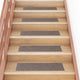 Vidaxl trapmatten zelfklevend 15 stuks 76x20 cm beige rechthoekig