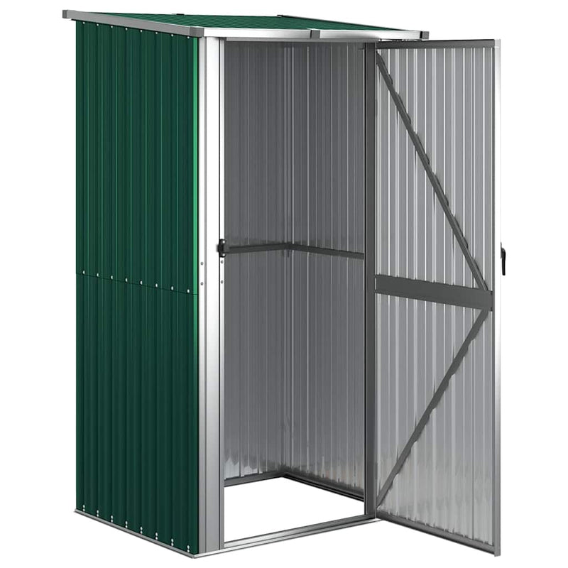 Load image into Gallery viewer, Vidaxl tuinhuis groen 118,5x97x209,5 cm gegalvaniseerd staal

