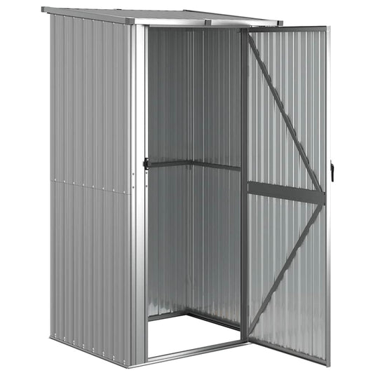 Vidaxl tuinschuur 118,5x97x209,5 cm gegalvaniseerd staal grijs