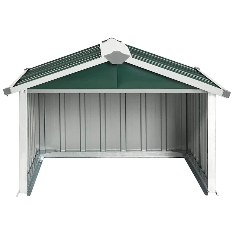 Load image into Gallery viewer, Vidaxl overkapping voor robotmaaier 92x97x63 cm staal groen
