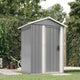 Vidaxl tuinschuur 126x97,5x177 cm gegalvaniseerd staal grijs
