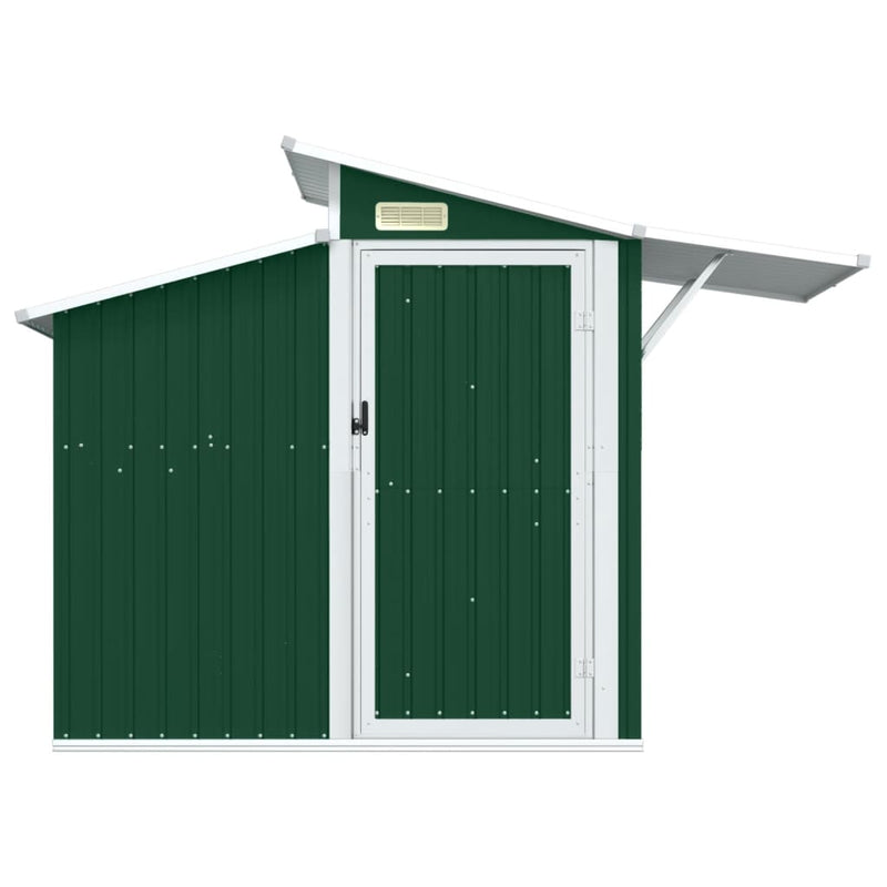 Load image into Gallery viewer, VidaXL Tuinschuur 270x130x208,5 cm gegalvaniseerd staal groen

