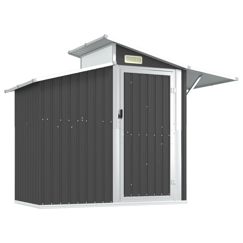 Load image into Gallery viewer, VidaXL Tuinschuur 270x130x208,5 cm gegalvaniseerd staal antracietkleur
