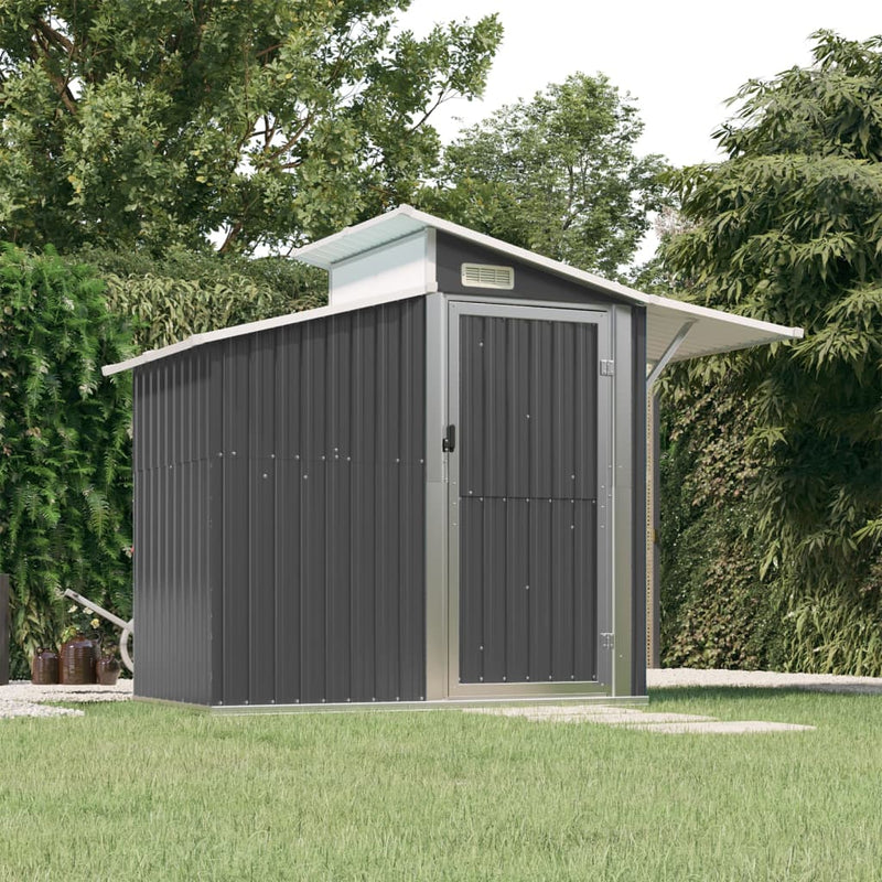 Load image into Gallery viewer, VidaXL Tuinschuur 270x130x208,5 cm gegalvaniseerd staal antracietkleur
