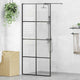 Vidaxl inloopdouchewand 90x195 cm esg-glas transparant en zwart