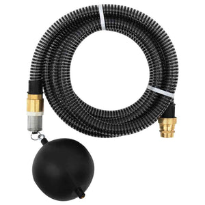 Vidaxl zuigslang met messing koppelingen 1,1'' 7 m pvc zwart