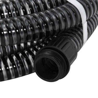 Vidaxl zuigslang met messing koppelingen 1,1'' 7 m pvc zwart