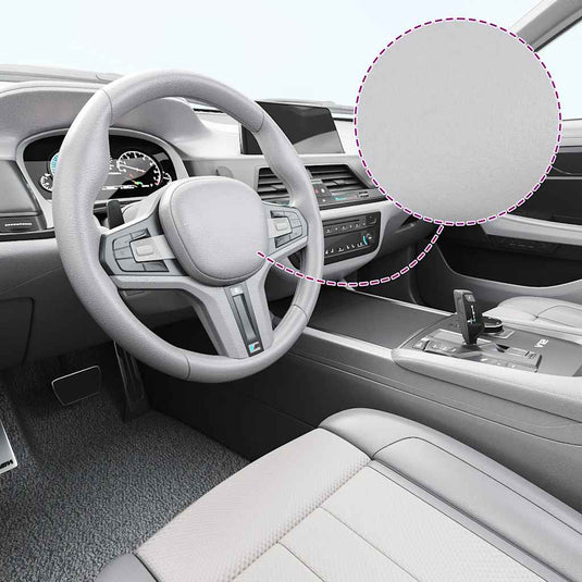 Vidaxl 2 st autofolie 100x150 cm + 50x150 cm matzilverkleurig