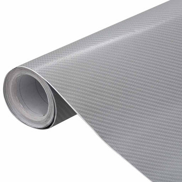 Vidaxl 2 st autofolie 4d 100x150 cm + 50x150 cm zilverkleurig
