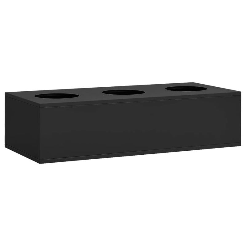 Load image into Gallery viewer, Vidaxl kantoorbloembak 90x40x23 cm staal antracietkleurig
