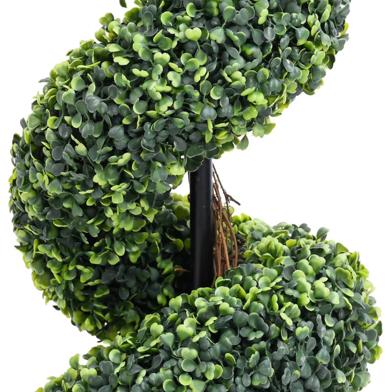 Afbeelding laden in galerijviewer, Vidaxl kunstplant met pot buxus spiraal 59 cm groen
