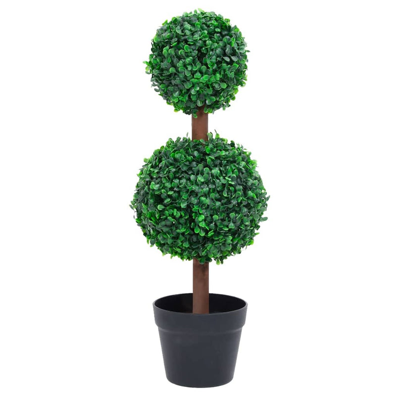 Load image into Gallery viewer, Vidaxl kunstplant met pot buxus bolvorming 60 cm groen
