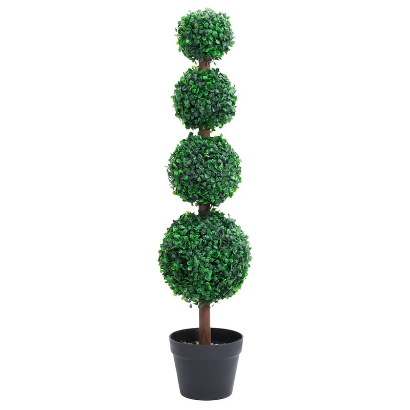 Load image into Gallery viewer, Vidaxl kunstplant met pot buxus bolvorming 90 cm groen

