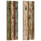 Vidaxl wandkapstokken 2 st 36x3x110 cm massief gerecycled hout