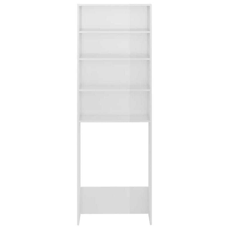 Load image into Gallery viewer, Vidaxl wasmachinekast 64x24x190 cm hoogglans wit
