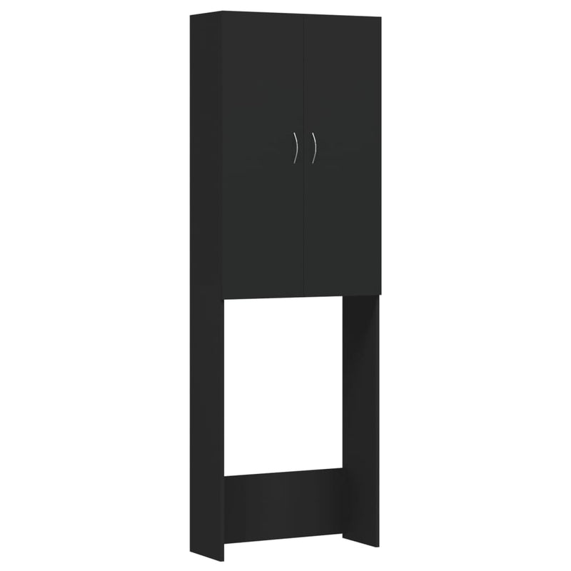 Load image into Gallery viewer, Vidaxl wasmachinekast 64x25,5x190 cm zwart

