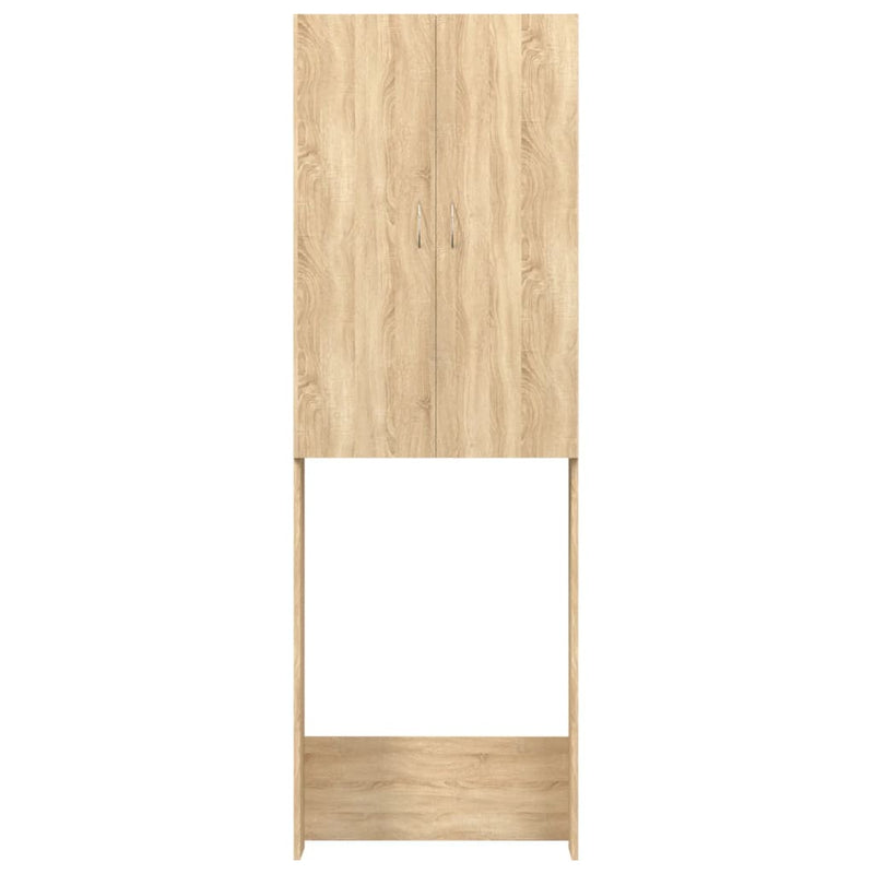 Load image into Gallery viewer, VidaXL Wasmachinekast 64x25,5x190 cm sonoma eikenkleurig
