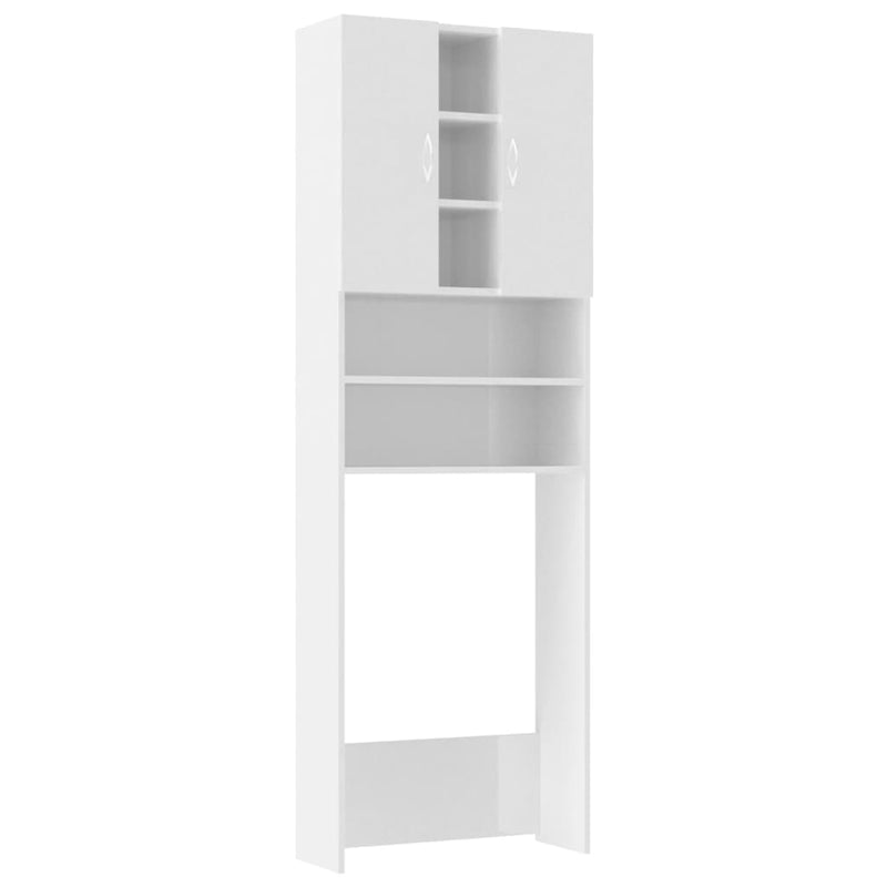 Load image into Gallery viewer, Vidaxl wasmachinekast 64x25,5x190 cm hoogglans wit

