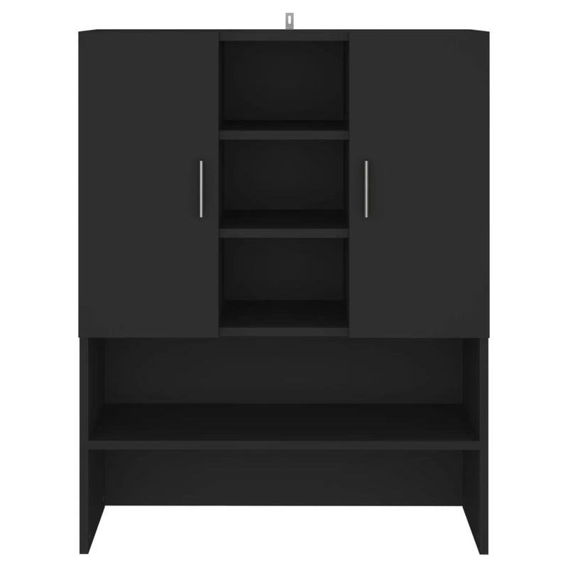 Load image into Gallery viewer, Vidaxl wasmachinekast 70,5x25,5x90 cm zwart
