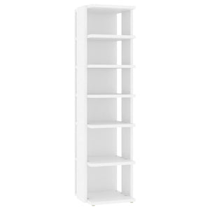 Vidaxl schoenenkast 27,5x27x102 cm bewerkt hout wit