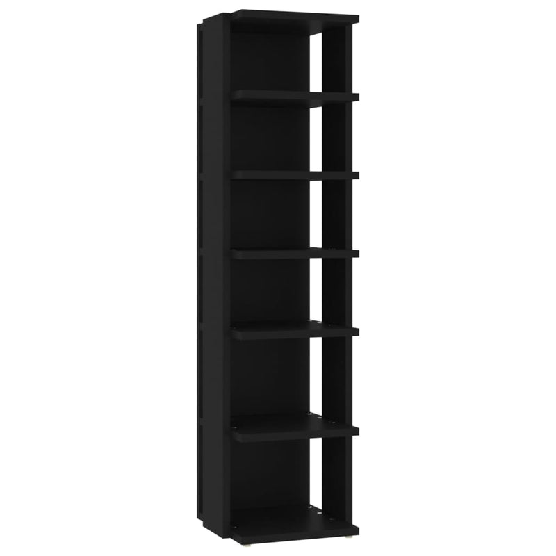 Load image into Gallery viewer, Vidaxl schoenenkast 27,5x27x102 cm bewerkt hout zwart
