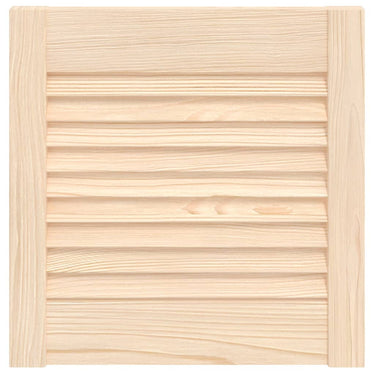 Vidaxl kastdeur met lamellen 39,5x39,4 cm massief grenenhout