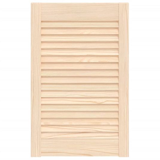 Vidaxl kastdeur met lamellen 61,5x39,4 cm massief grenenhout