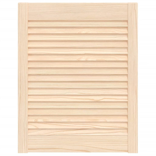 Vidaxl kastdeur met lamellen 61,5x49,4 cm massief grenenhout